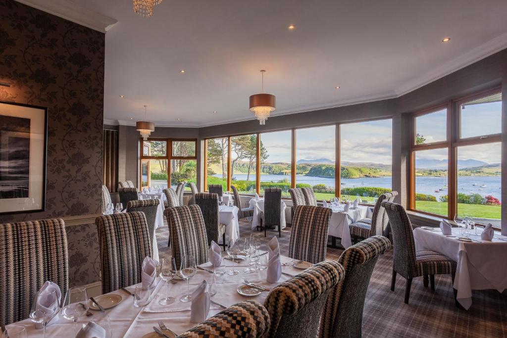 hotel in Portree - view from the dining room - one of the best places to stay