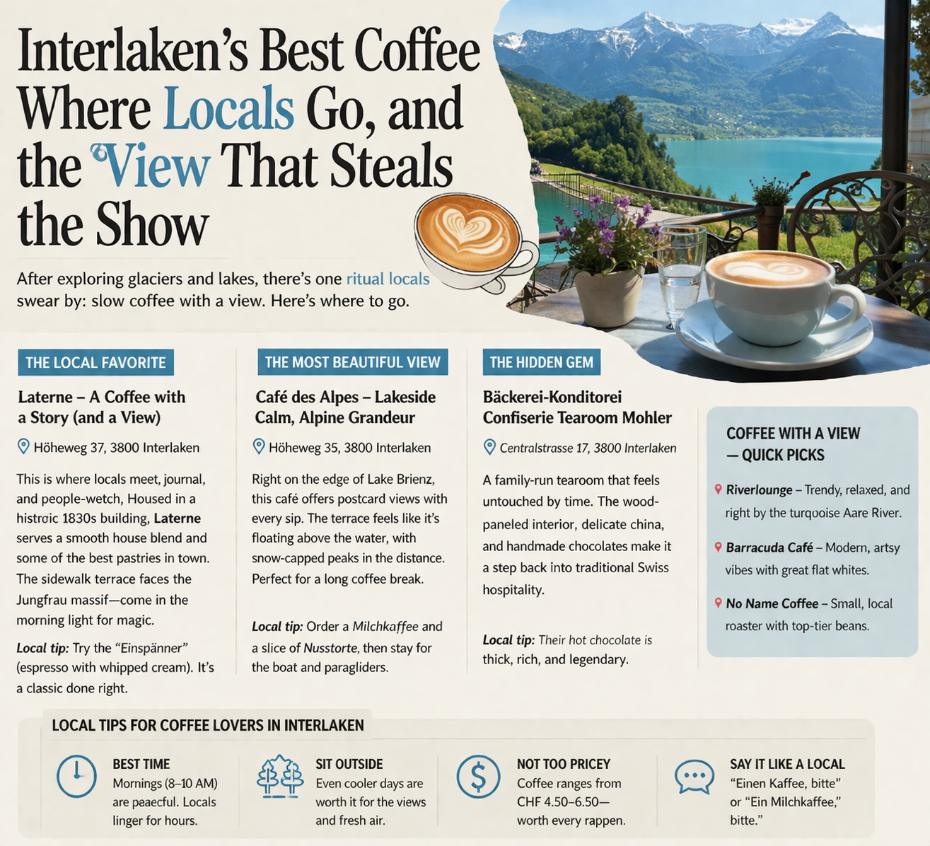 best coffee spots in Interlaken