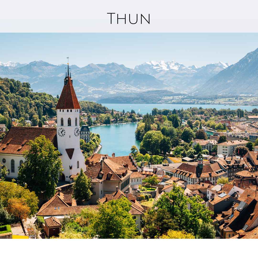 town called on Lake Thun