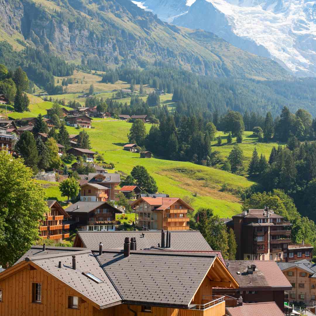 Visit Wengen in Switzerland - a hidden gem near Lauterbrunnen with beautiful views