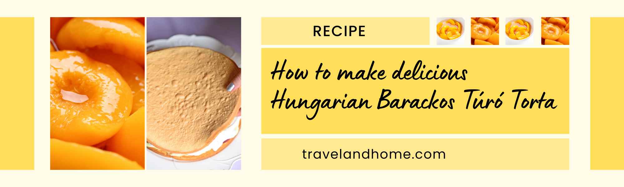Hungarian Barackos Túró Torta recipe