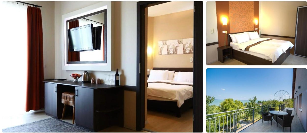 Best hotels with a lake view in Siofok Hungary, Hotel La Riva
