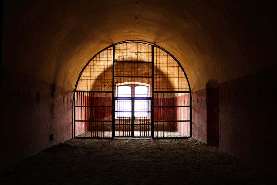 Hungary, Komarom, architecture inside Fort Monostor