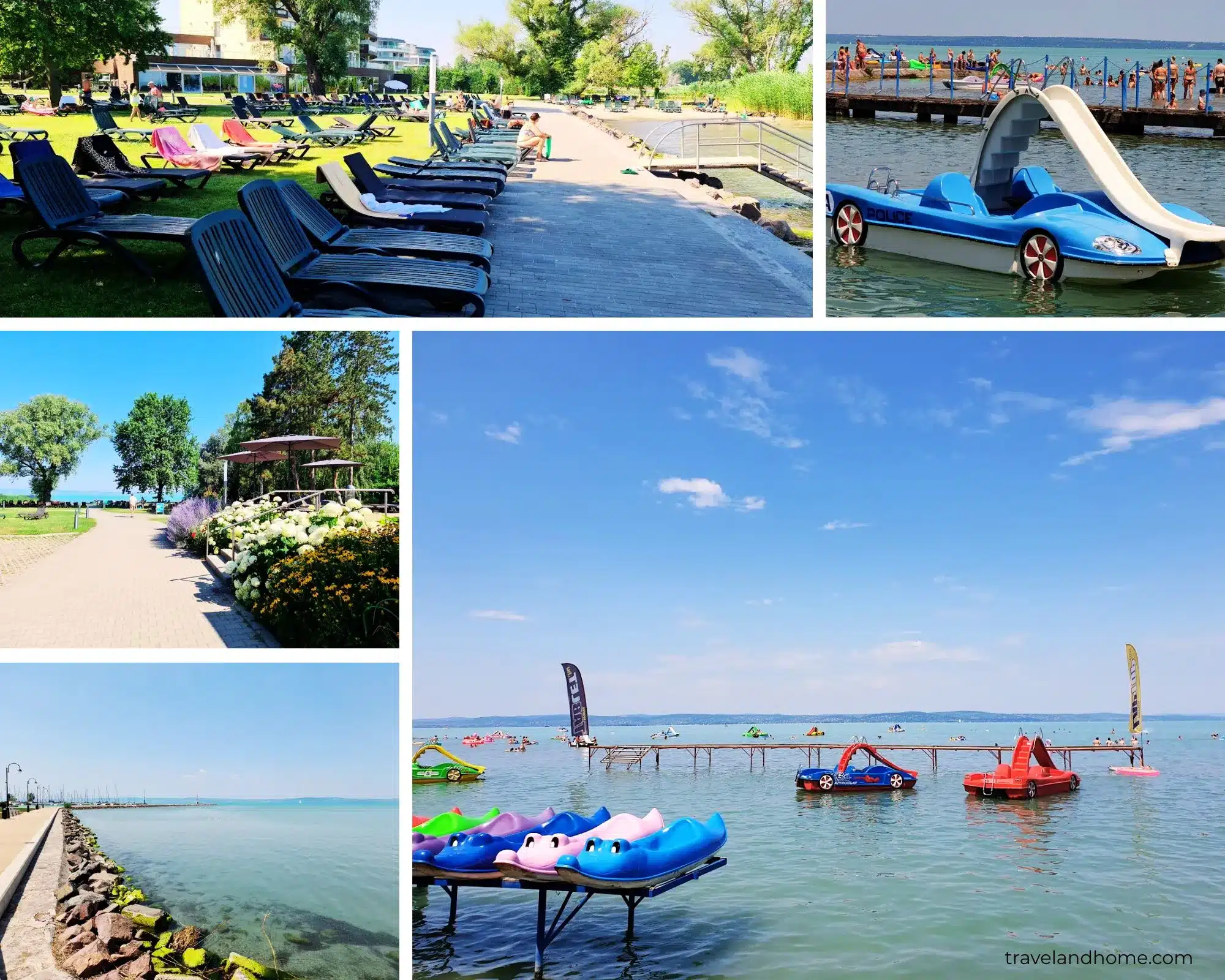 Water activities in Siofok, Hungary