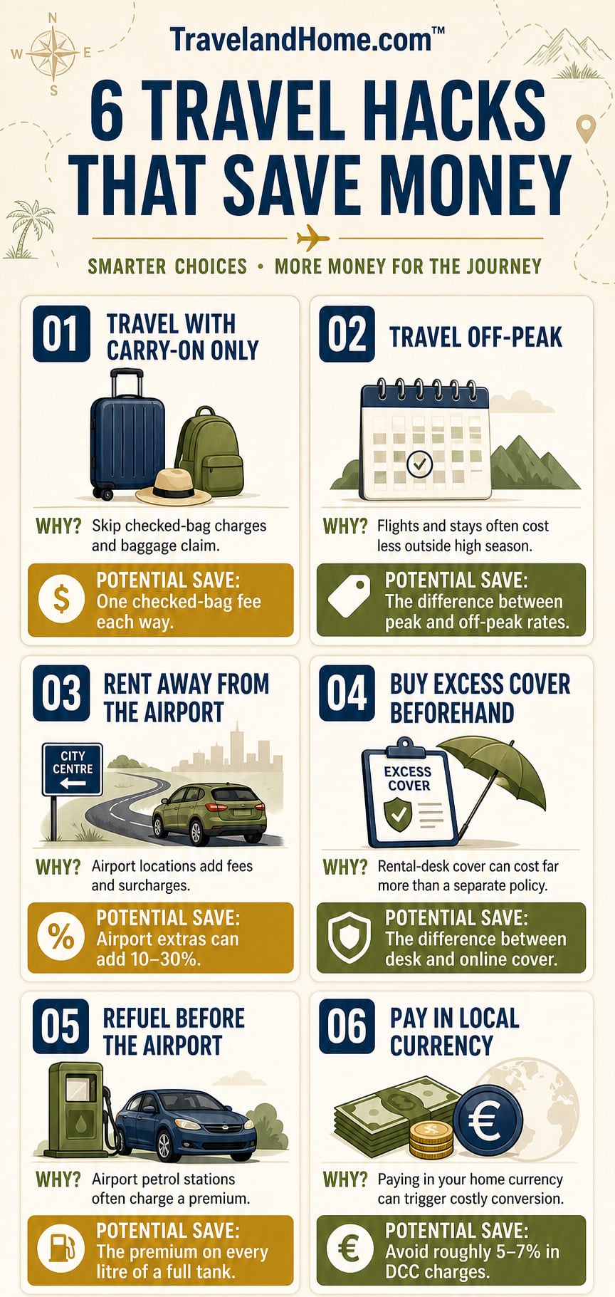 travelandhome 6 money saving travel hacks