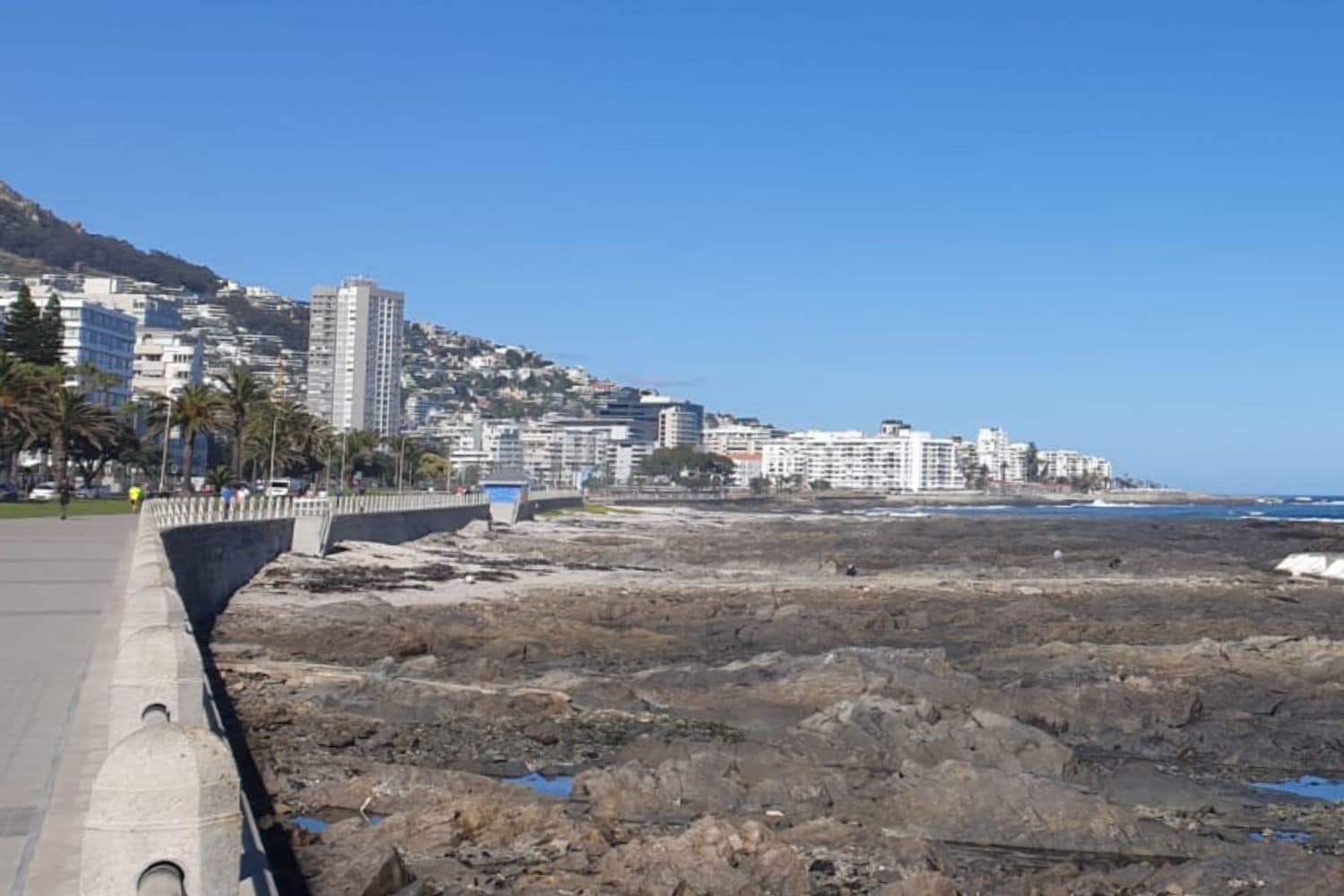 Sea Point Cape Town Promenade and Atlantic Ocean