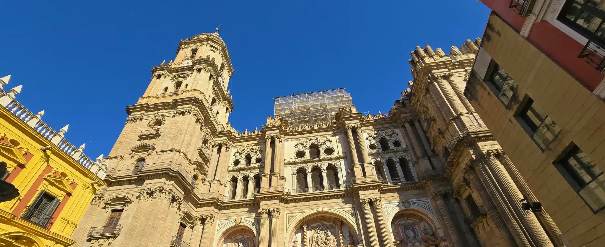 Málaga Cathedral during one of its most significant restoration projects in centuries