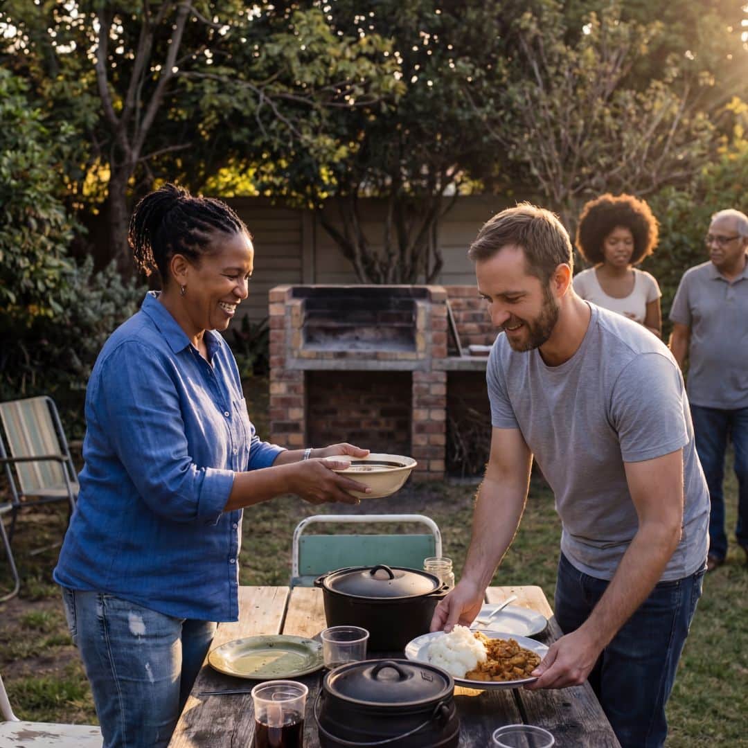 South African hospitality - best food experiences - A Rainbow of flavors on the table