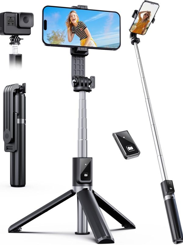 Selfie Stick Tripod with Remote, Extendable 360° Rotatable