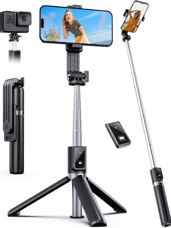 Selfie Stick Tripod with Remote, Extendable 360° Rotatable