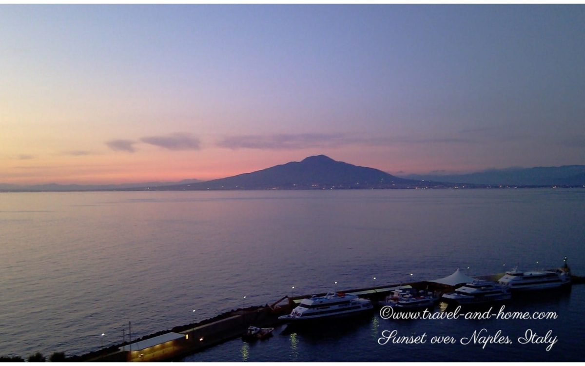 Sunset over Naples Italy Travel and Home
